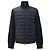 Moncler Tricot Logo Patch Steppjacke aus Wolle im Cardigan-Stil Schwarz
