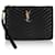 Saint Laurent Gestepptes Monogramm-Etui Schwarz  - Ansicht 1