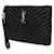Saint Laurent Gestepptes Monogramm-Etui Schwarz  - Ansicht 2