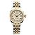 Rolex Datejust Combi Damenuhr Pyramid Ivory Roman Weiß