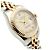 Rolex Datejust Combi Damenuhr Pyramid Ivory Roman Weiß - Ansicht 10