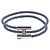 Hermès Bracciale Tournis Tresse da uomo Blu - vista 6