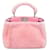 Fendi Peekaboo Pink Shearling Mini Rot  - Ansicht 1