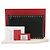 Clutch Rockstud Valentino Rossa in Pelle Rosso