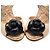 Chanel Sandali wedge Camellia Arancione - vista 4