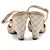 Chanel Sandali wedge Camellia Arancione - vista 5