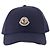 Moncler Cappellino da baseball in gabardine di cotone Blu
