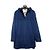 Loro Piana Cappotto con cappuccio in cashmere blu
