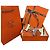 Hermès Cintura reversibile classica Large Nero Arancione Argento Opaco Multicolore