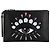 Kenzo Clutch Genzō Big Eye ricamata rossa e nera Nero
