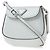 Prada Mini Borsa a Tracolla Cleo in Pelle Spazzolata da Donna (HOM) Argento - vista 2