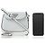 Prada Mini Borsa a Tracolla Cleo in Pelle Spazzolata da Donna (HOM) Argento - vista 6