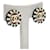 Chanel Orecchini Crystal CC Logo Bianco  - vista 2