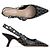 Dior Décolleté slingback in raso nero Multicolore