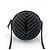 Saint Laurent Borsa crossbody Tambourine in pelle nera monogram Nero - vista 3