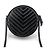 Saint Laurent Borsa crossbody Tambourine in pelle nera monogram Nero - vista 6