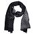 Gucci Sciarpa in lana bicolore GG Jacquard Black Grey Marrone