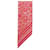 Tory Burch Foulard in seta monogramma floreale Rosso - vista 5