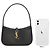 Saint Laurent Borsa Hobo Monogram da donna Nero - vista 10