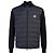 Moncler Cardigã acolchoado de algodão com zíper para homem Preto
