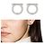Salvatore Ferragamo Pendientes Gancini Silver stamp: Naranja