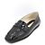 Chanel Mocassini in pelle verniciata nera da donna Nero - vista 2