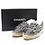Chanel Sneakers Espadrilles in Tweed con Logo CC Nero da Donna - vista 7
