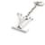 Louis Vuitton Portachiavi Key Ring LV Initiales Argento - vista 2