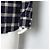 Gucci Camicia a quadri da uomo in misto cotone blu con patch ricamato - vista 3