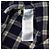 Gucci Camicia a quadri da uomo in misto cotone blu con patch ricamato - vista 7