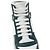 Saint Laurent Sneakers mid-top in pelle traforata da donna Multicolore - vista 8