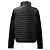 Moncler Tricot Logo gesteppte Woll-Strickjacke mit Reißverschluss Schwarz - Ansicht 2