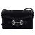 Horsebit 1955 Gucci Mini borsa a tracolla Horsebit in tela GG nera Nero - vista 2