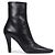 Saint Laurent Botas Jill de piel lisa Negro