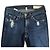 Rag & Bone Pantaloni skinny in denim blu con lavaggio distressed - vista 3