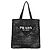 Prada Bolso Tote de crochet con logotipo bordado Negro