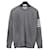Thom Browne Feiner Merinowollpullover mit Rundhalsausschnitt in Hellgrau Braun
