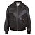 Céline Giacca aviator oversize in morbida pelle di agnello Nero