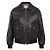 Céline Giacca aviator oversize in morbida pelle di agnello Nero - vista 5