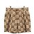 Gucci Jumbo Canvas Shorts mit braunem GG-Logo Orange