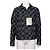 Louis Vuitton Giacca in denim Damier Distorted da uomo Nero