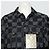 Louis Vuitton Giacca in denim Damier Distorted da uomo Nero - vista 2