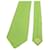 Hermès Green Logo Pattern Silk Tie - view 3