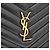 Saint Laurent Clutch Chevron Large Nero - vista 5