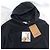 Burberry T-shirt con cappuccio in cotone da uomo Nero - vista 4