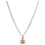 Chanel Collana CC Argento Beige Marrone  - vista 1