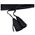 Tory Burch Borsa a tracolla e crossbody Amanda Logo Tassel Fold Over in pelle nera Nero - vista 6