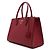 Prada Borsa Tote in Saffiano con Logo Dorato Rosso - vista 2