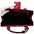 Prada Borsa Tote in Saffiano con Logo Dorato Rosso - vista 5