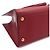 Prada Borsa Tote in Saffiano con Logo Dorato Rosso - vista 7
